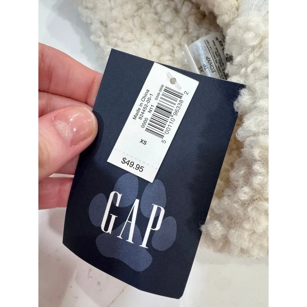 Gap dog size xs fur lined vest‎